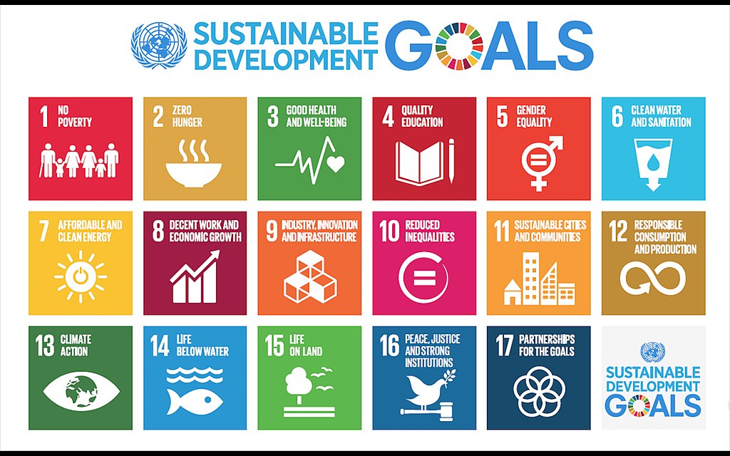Illustration der 17 Ziele nachhaltiger Entwicklung der UN