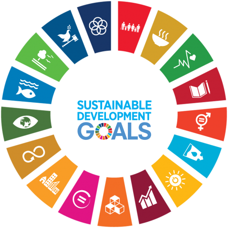 Veranschaulichung der 17 Ziele nachhaltiger Entwicklung der UN